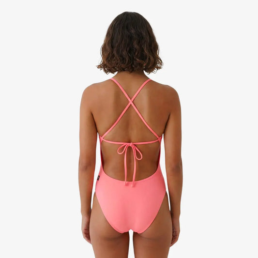 Coral Tie-Back One-Piece Training Swimsuit by Norca - Norca Athletic Swimwear