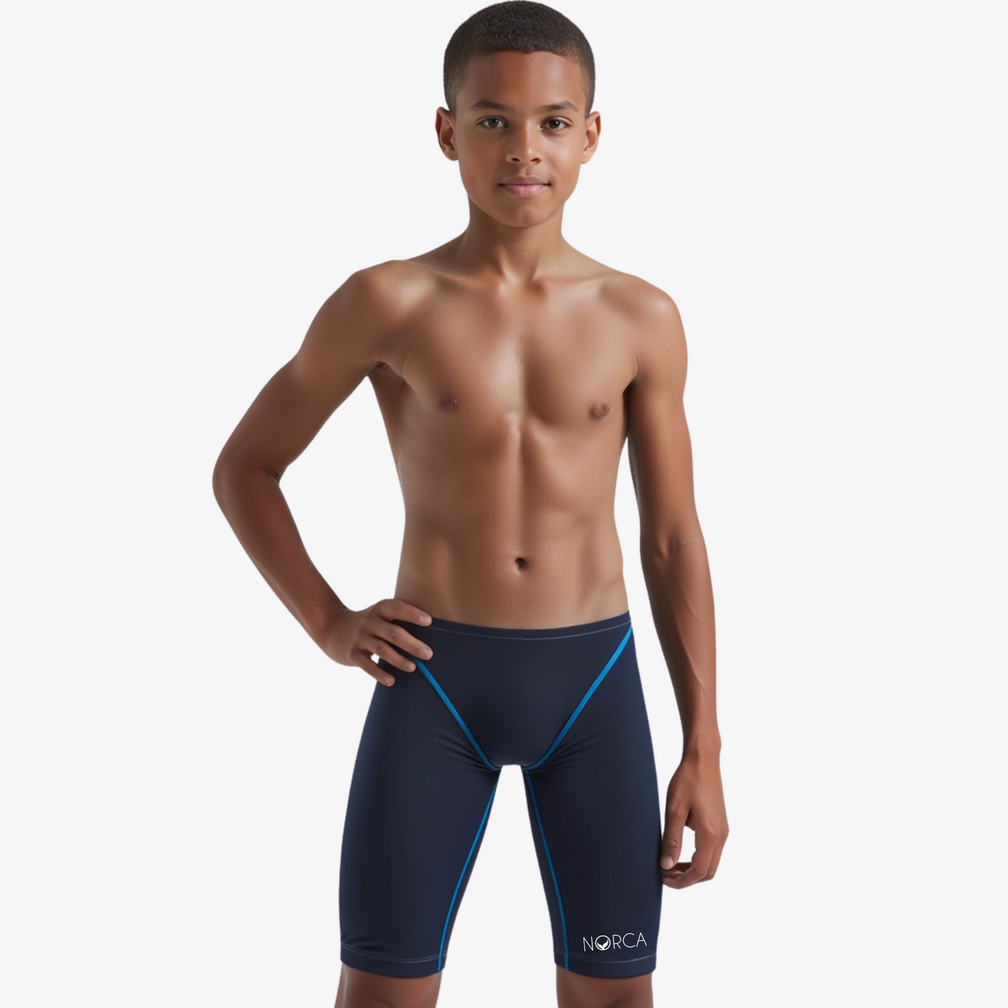 Norca StealthLine Boys Jammer - Indigo - Norca Athletic Swimwear | Norca Natation Inc.