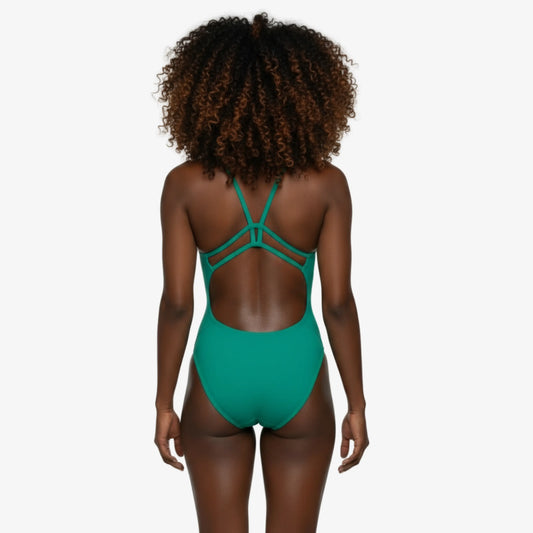 Jade Luxe Back One-Piece Swimsuit - Norca Athletic Swimwear