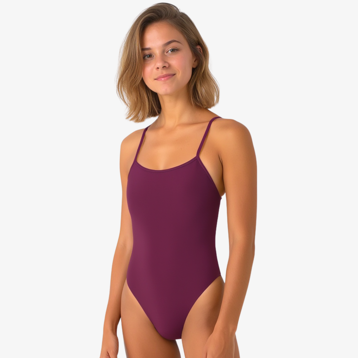 Norca Merlot Tie-Back Performance Swimsuit