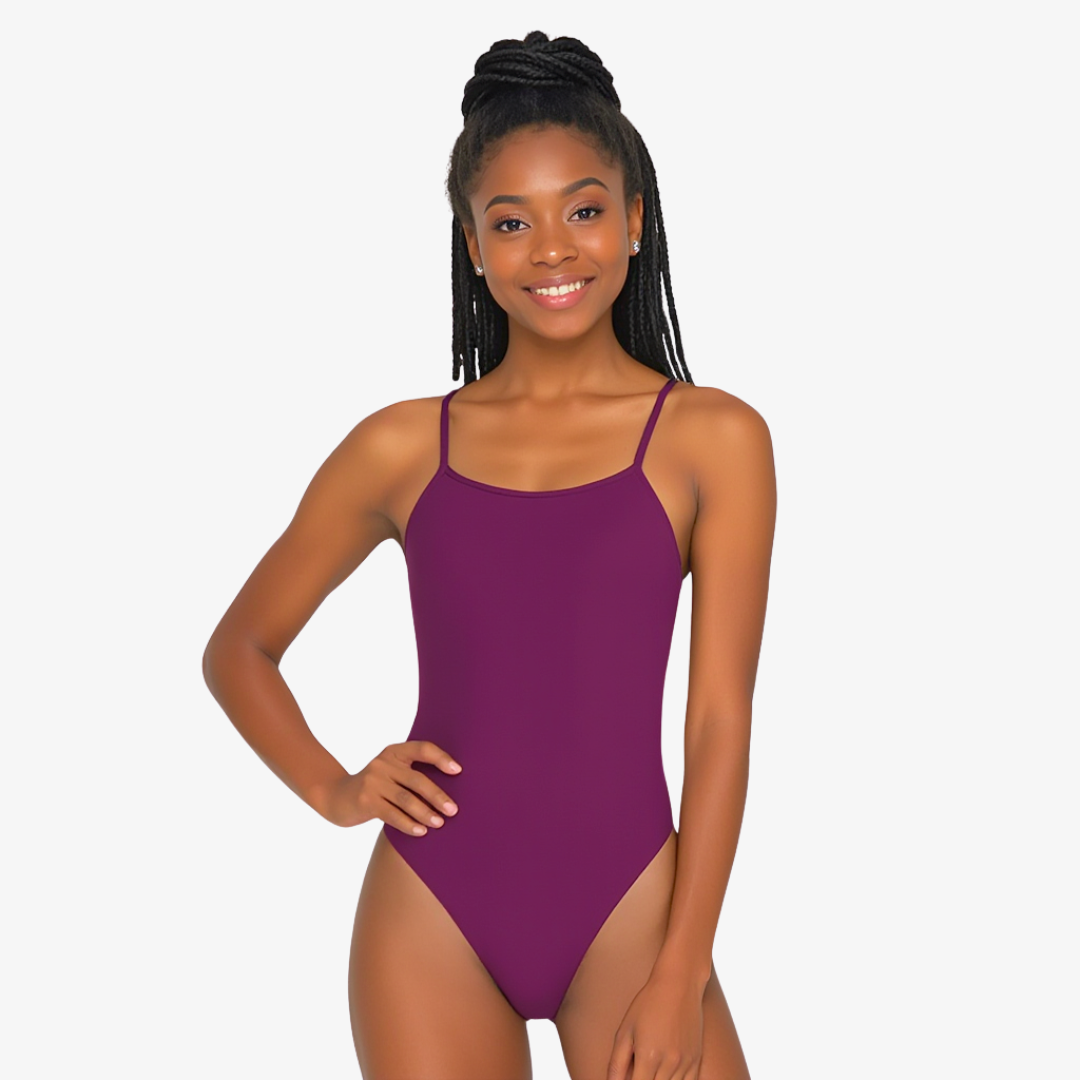 Norca Merlot Tie-Back Performance Training Swimsuit