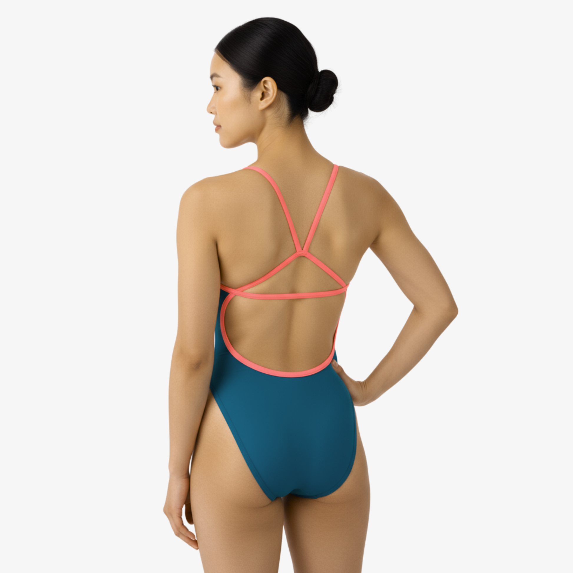 Norca Tropic Open-Back One-Piece Performance Swimsuit for Women