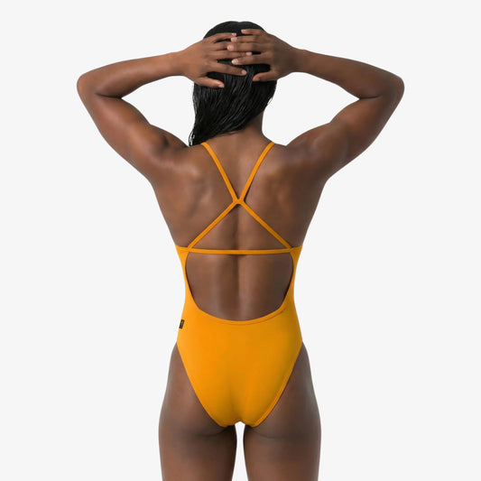 Sunset Open-Back Performance Training Swimsuit