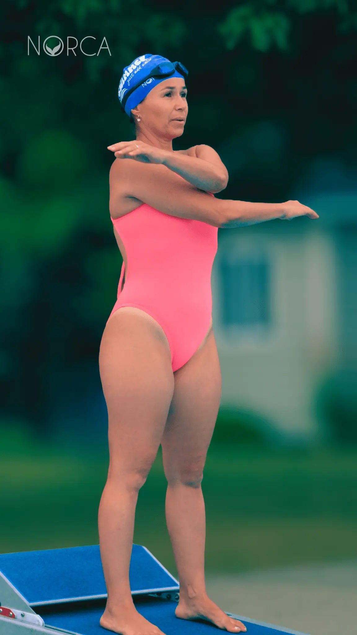 Coral Tie - Back Women’s Training Swimsuit by Norca - Norca Athletic Swimwear | Norca Natation Inc.