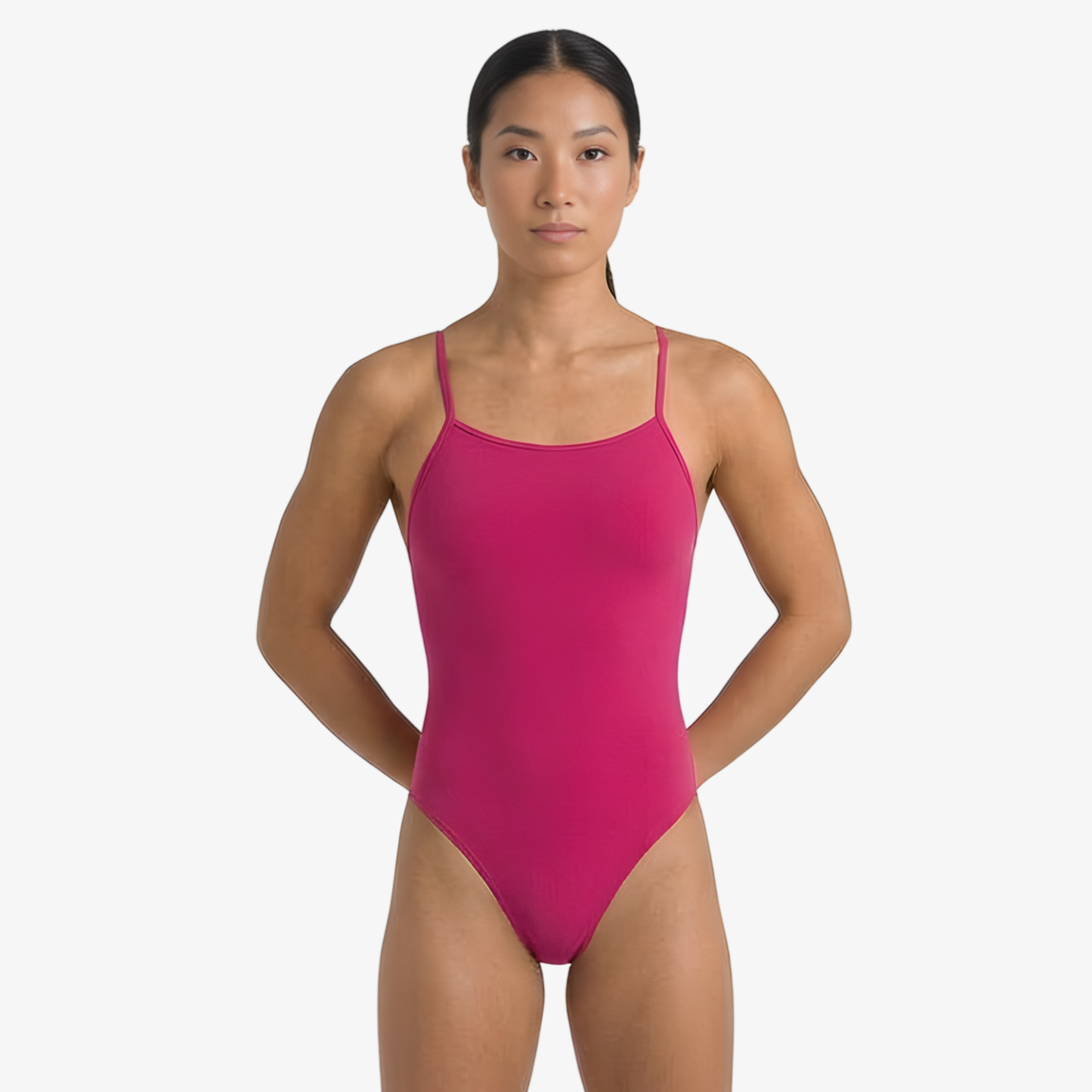 Berry Open-Back One-Piece Performance Swimsuit by Norca - Norca Athletic Swimwear 