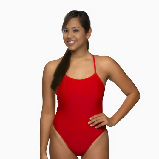 Crimson X-Back One-Piece Competitive Training Swimwear