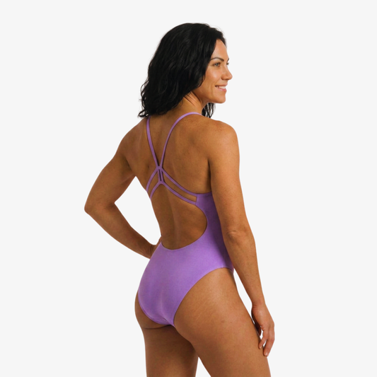 Lilac Luxe-Back One-Piece Training Swimsuit - Norca Athletic Swimwear 