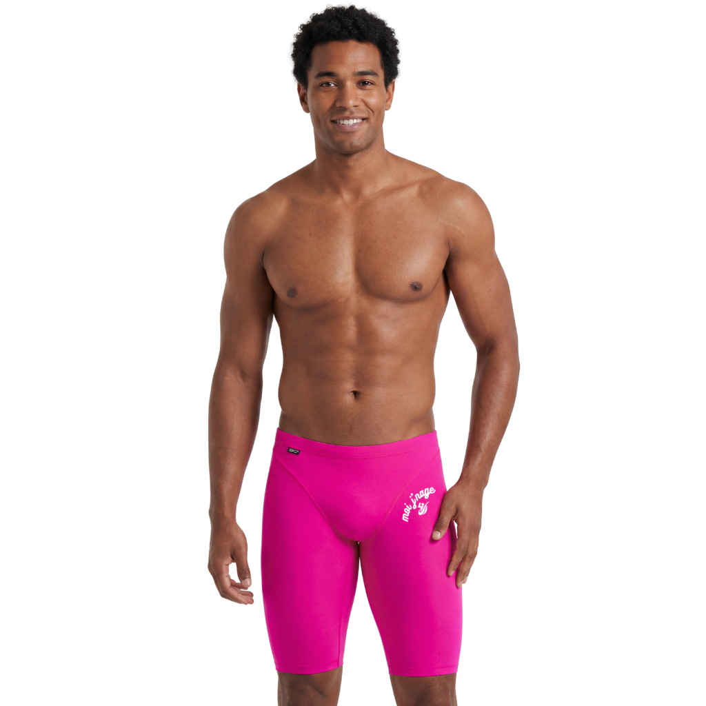 Moi J'Nage – Les Roses Givrées Jammers – Men’s Training Swimsuit - Norca Athletic Swimwear