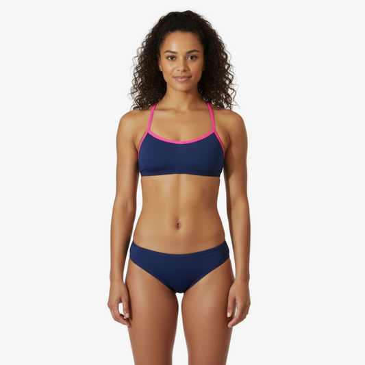Norca Cobalt Tie-Back Bikini Top Norca Athletic Swimwear | Norca Natation Inc.