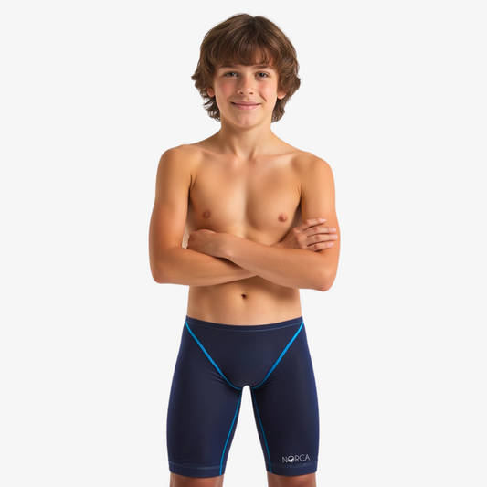 Norca StealthLine Boys Jammer - Indigo Norca Athletic Swimwear | Norca Natation Inc.