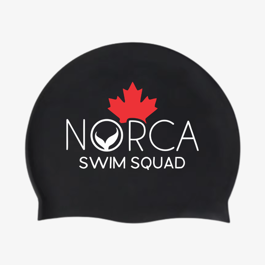 Norca Swim Squad Performance Silicone Swim Cap – Canadian Maple Leaf Edition - Norca Athletic Swimwear 