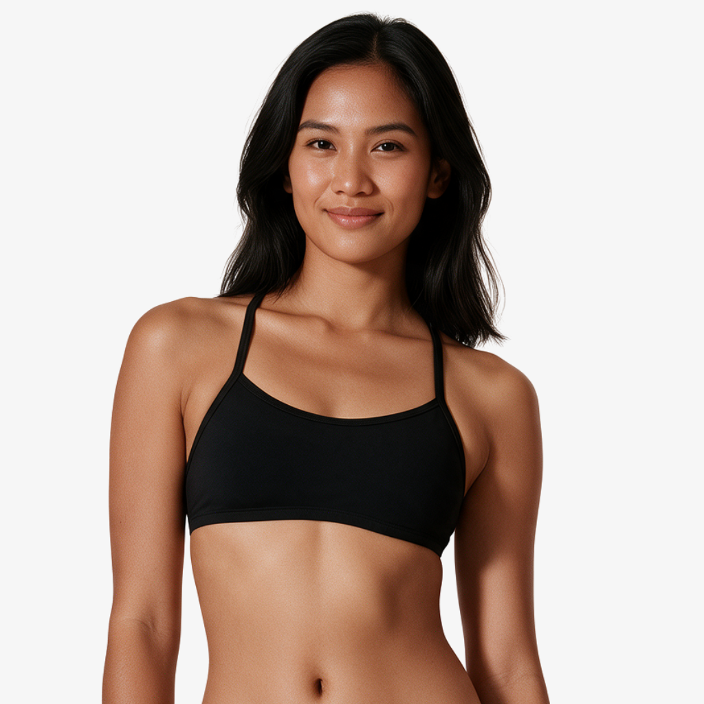 Onyx Tie-Back Bikini Top by Norca