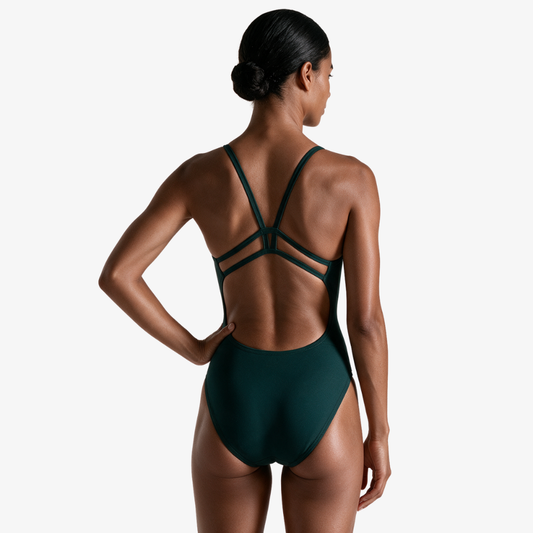 Palm Luxe Back Performance Training Swimsuit - Norca Athletic Swimwear
