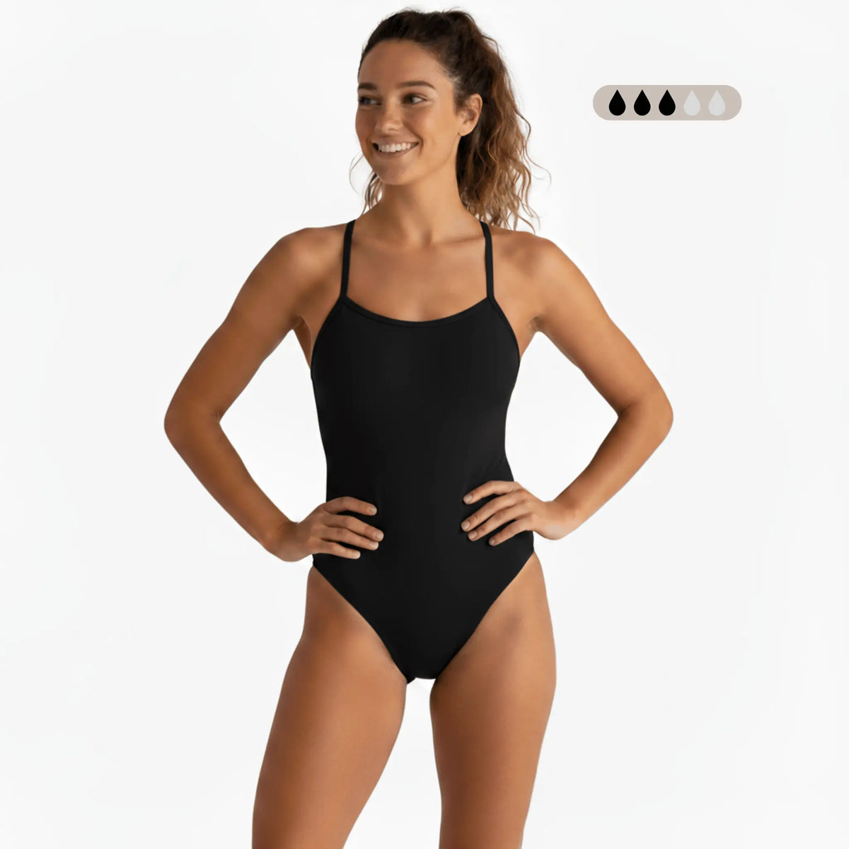 SecureFlo Onyx X-Back Period Training Swimsuit by Norca - Norca Athletic Swimwear