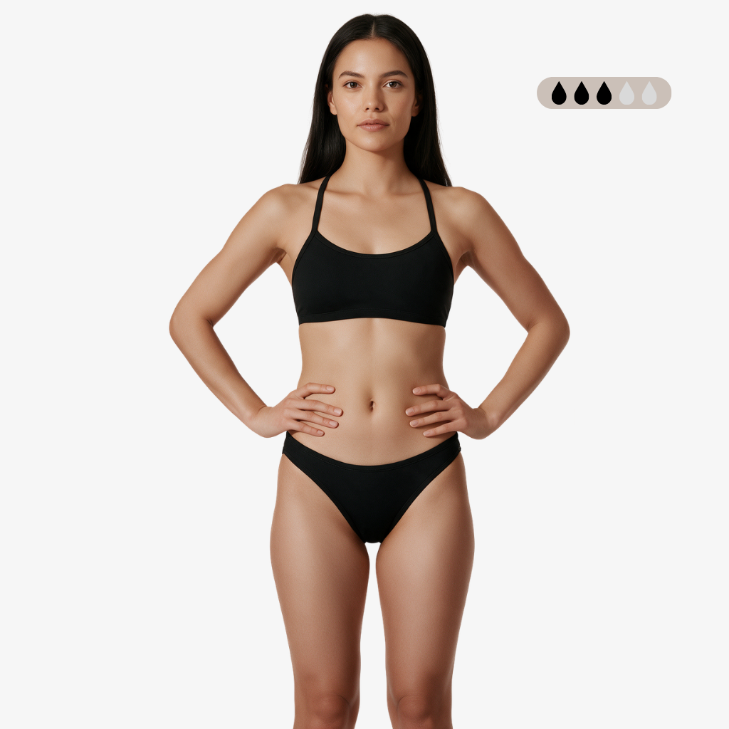 SecureFlo Onyx Period Bikini Bottom
