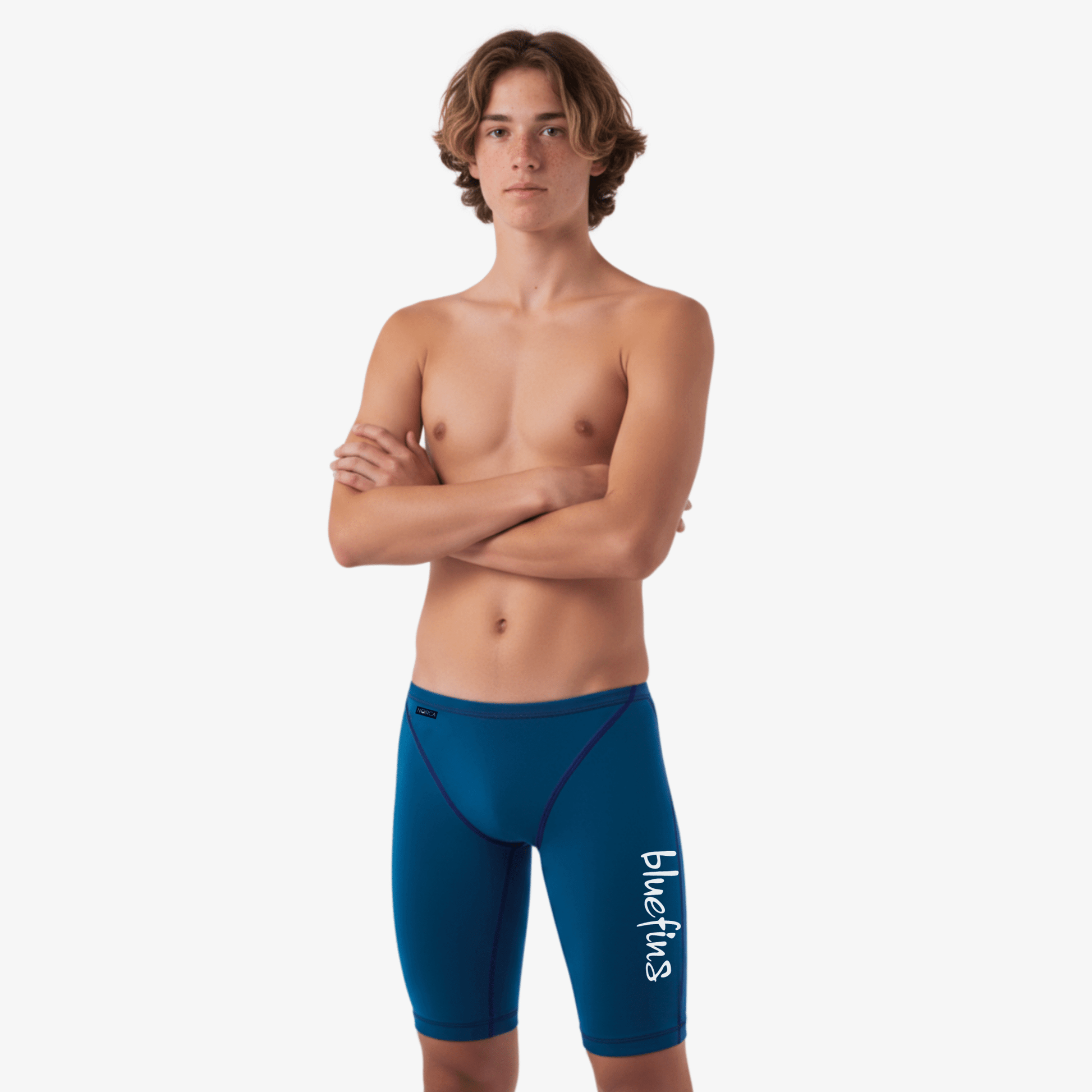 Beaconsfield Bluefins Team Jammers – Men’s Competitive Swimsuit - Norca Athletic Swimwear | Norca Natation Inc.