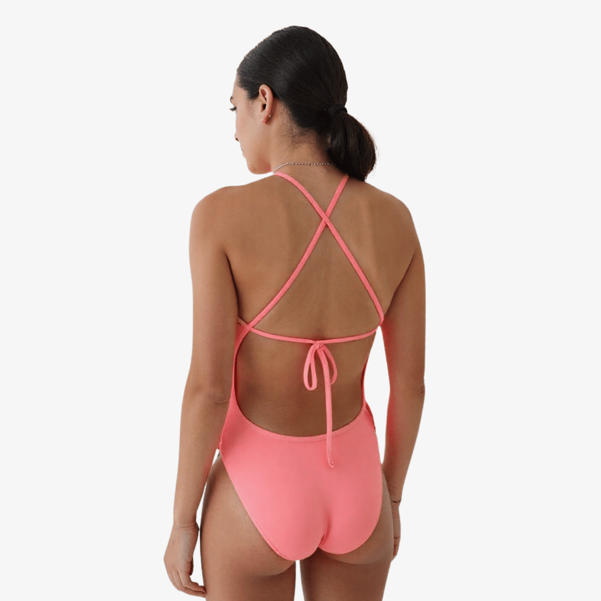 Coral Tie - Back Women’s Training Swimsuit by Norca - Norca Athletic Swimwear | Norca Natation Inc.