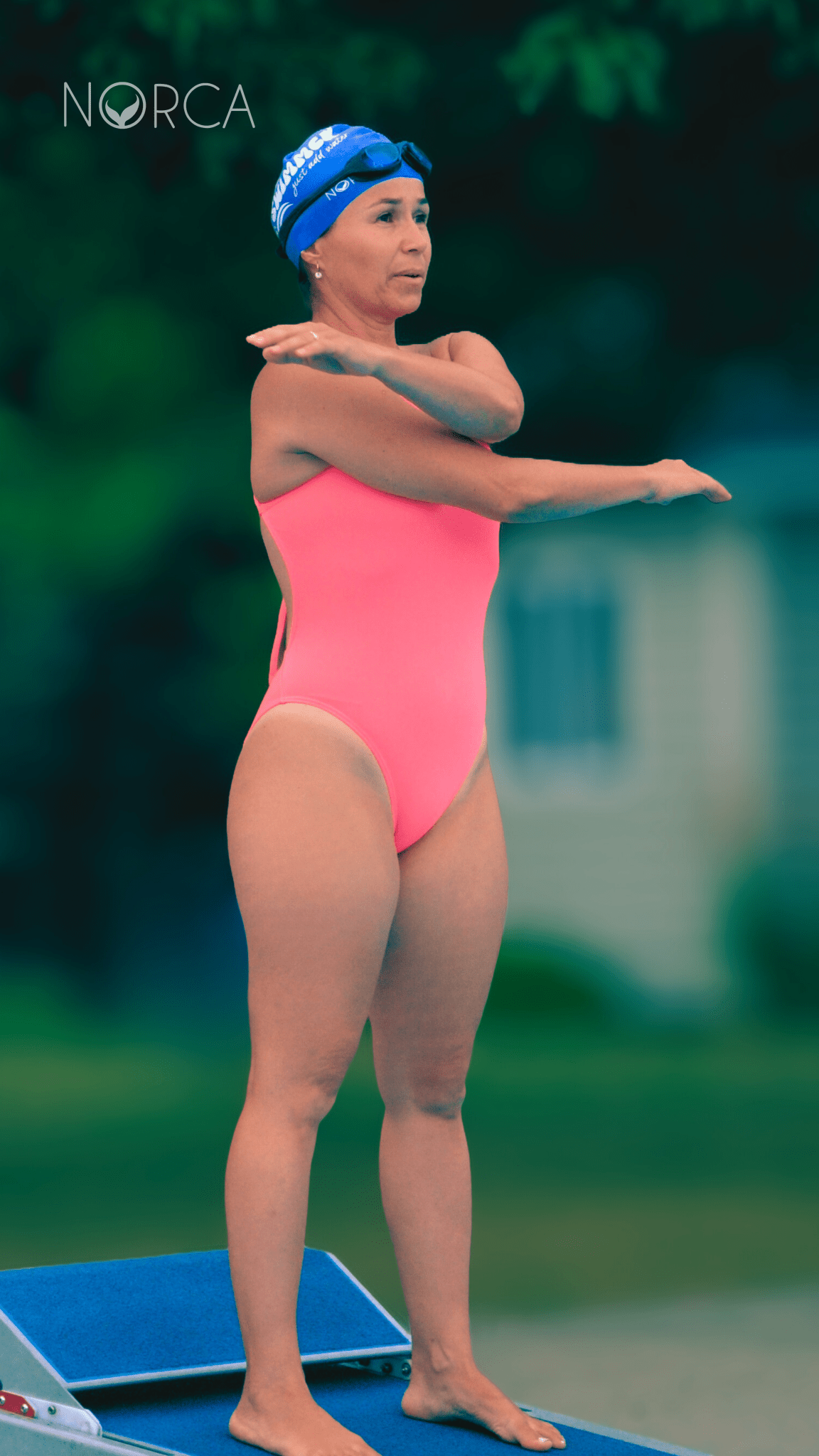 Coral Tie - Back Women’s Training Swimsuit by Norca - Norca Athletic Swimwear | Norca Natation Inc.