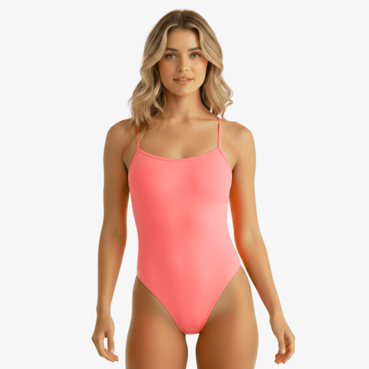 Coral Tie - Back Women’s Training Swimsuit by Norca - Norca Athletic Swimwear | Norca Natation Inc. Norca Athletic Swimwear | Norca Natation Inc.