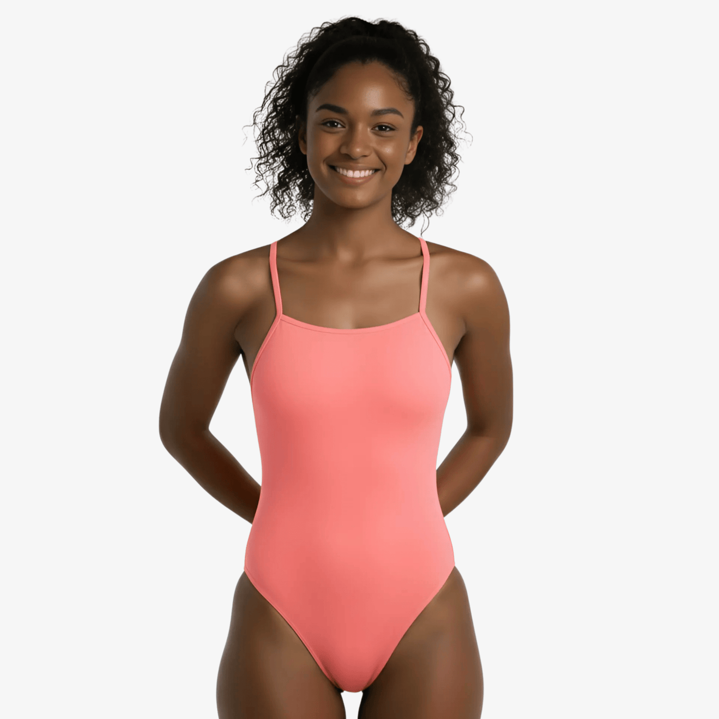 Coral Tie - Back Women’s Training Swimsuit by Norca - Norca Athletic Swimwear | Norca Natation Inc.