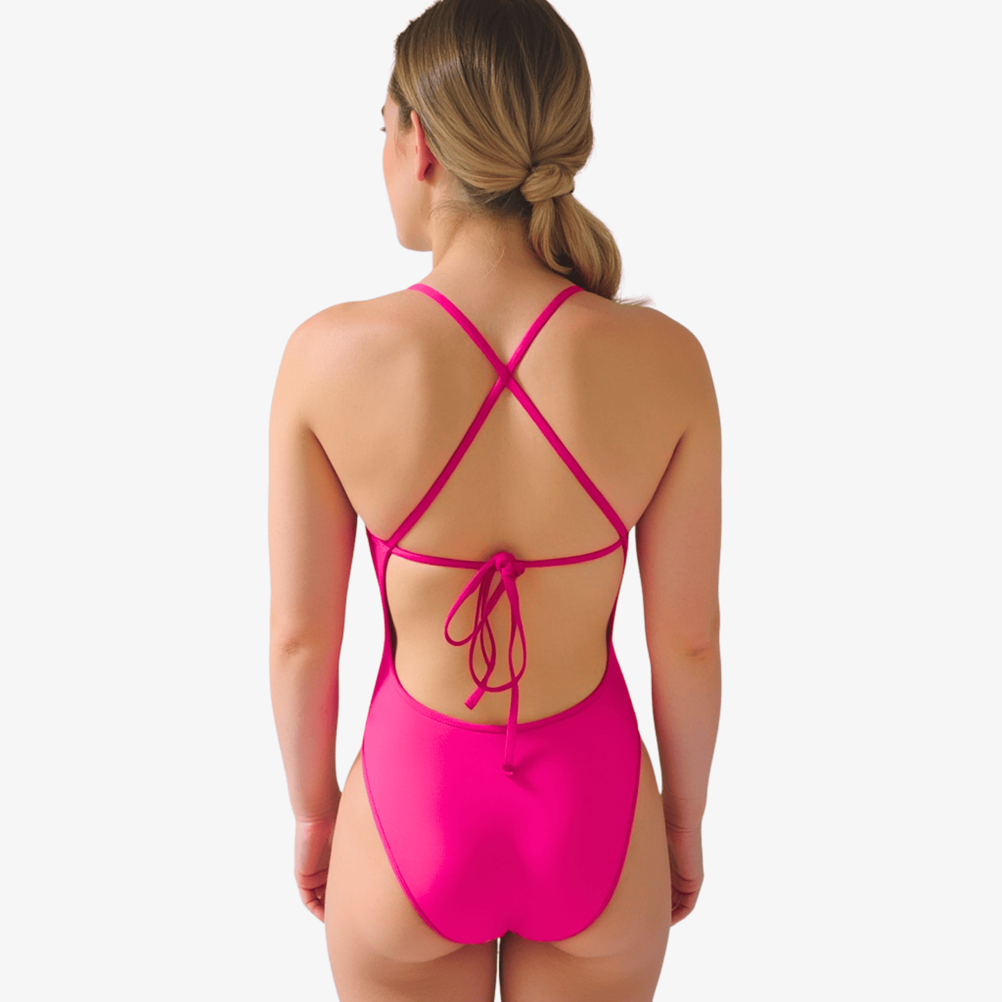 Flamingo Tie - Back One - Piece Training Swimsuit by Norca - Norca Athletic Swimwear | Norca Natation Inc.
