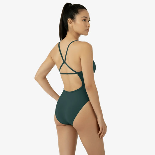 Palm Open Back Performance Training Swimsuit by Norca - Norca Athletic Swimwear | Norca Natation Inc.