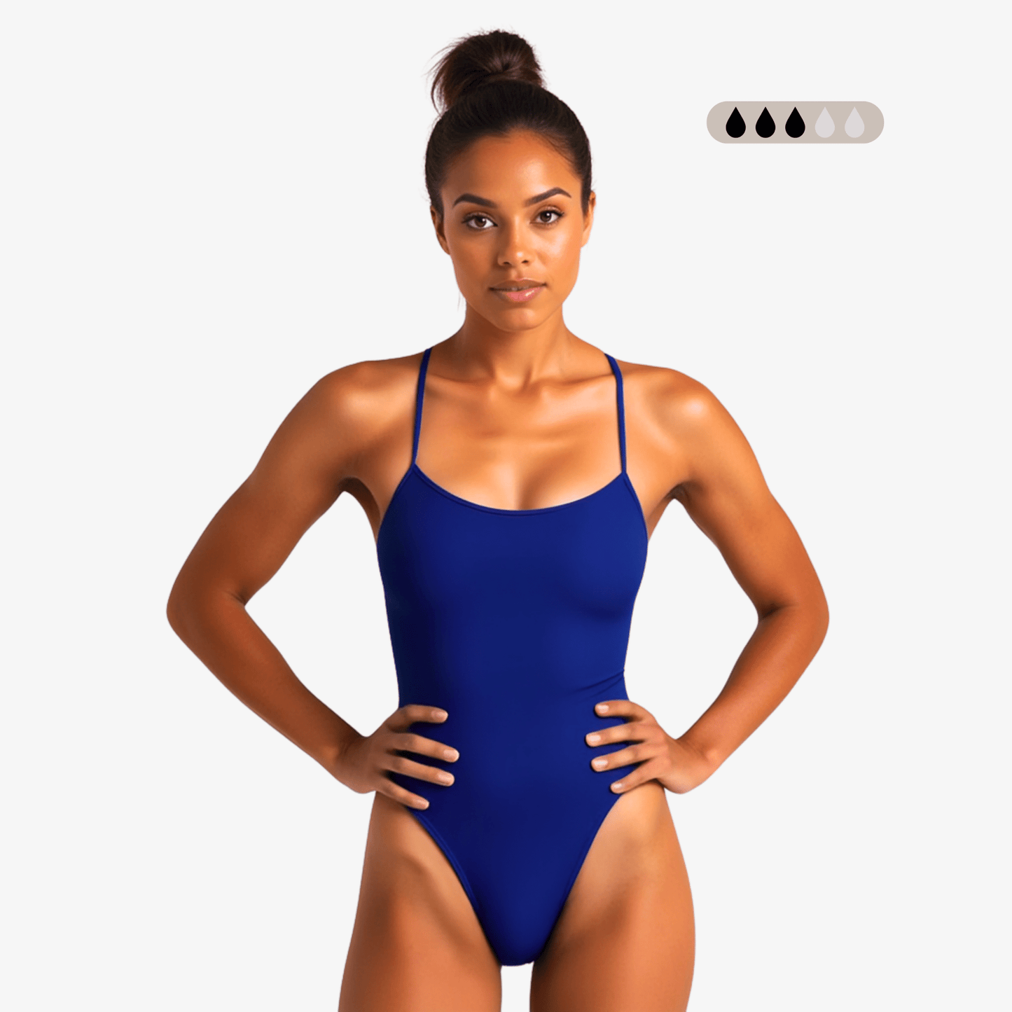 SecureFlo Cobalt Tie - Back Period Swimsuit by Norca - Norca Athletic Swimwear | Norca Natation Inc.