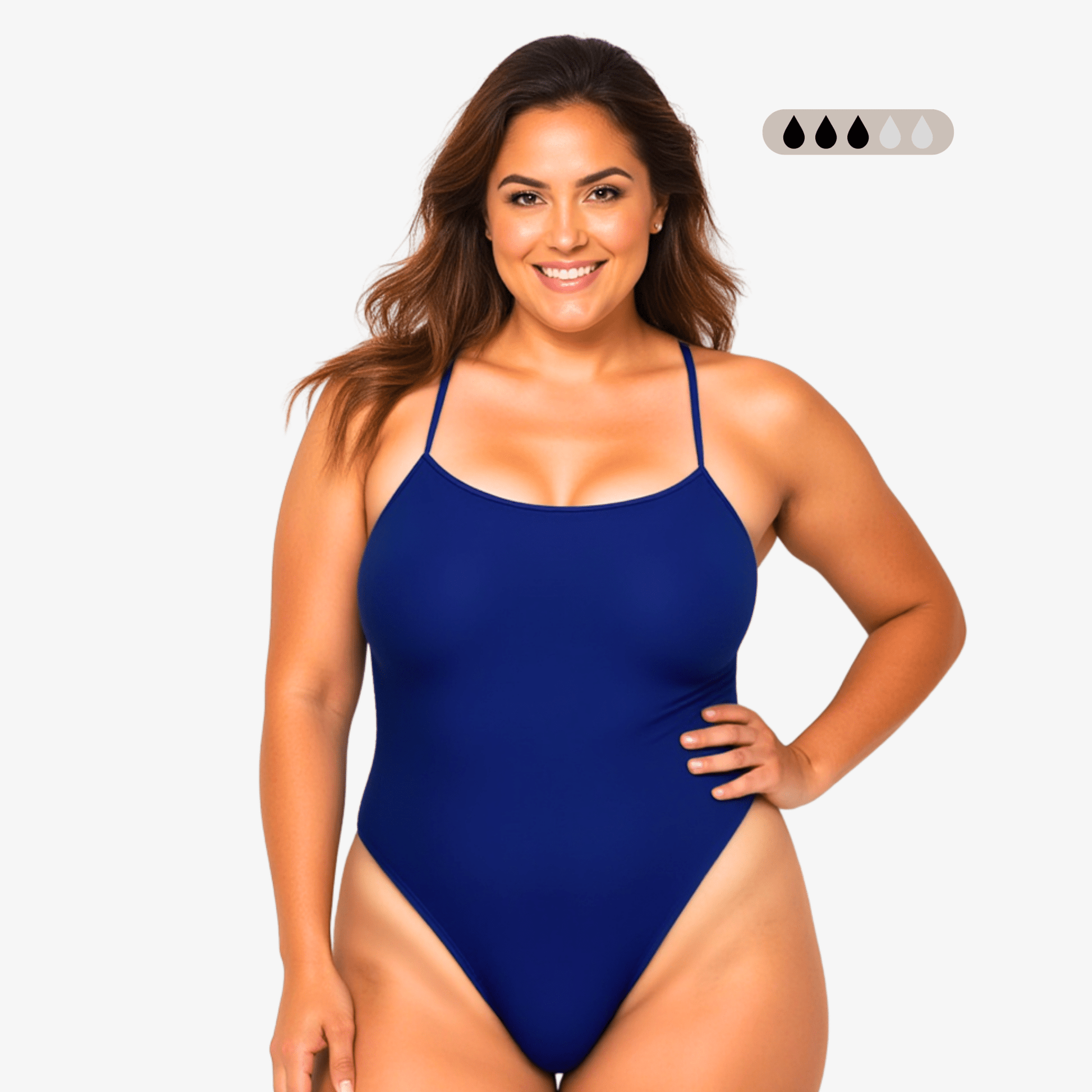 SecureFlo Cobalt Tie - Back Period Swimsuit by Norca - Norca Athletic Swimwear | Norca Natation Inc.