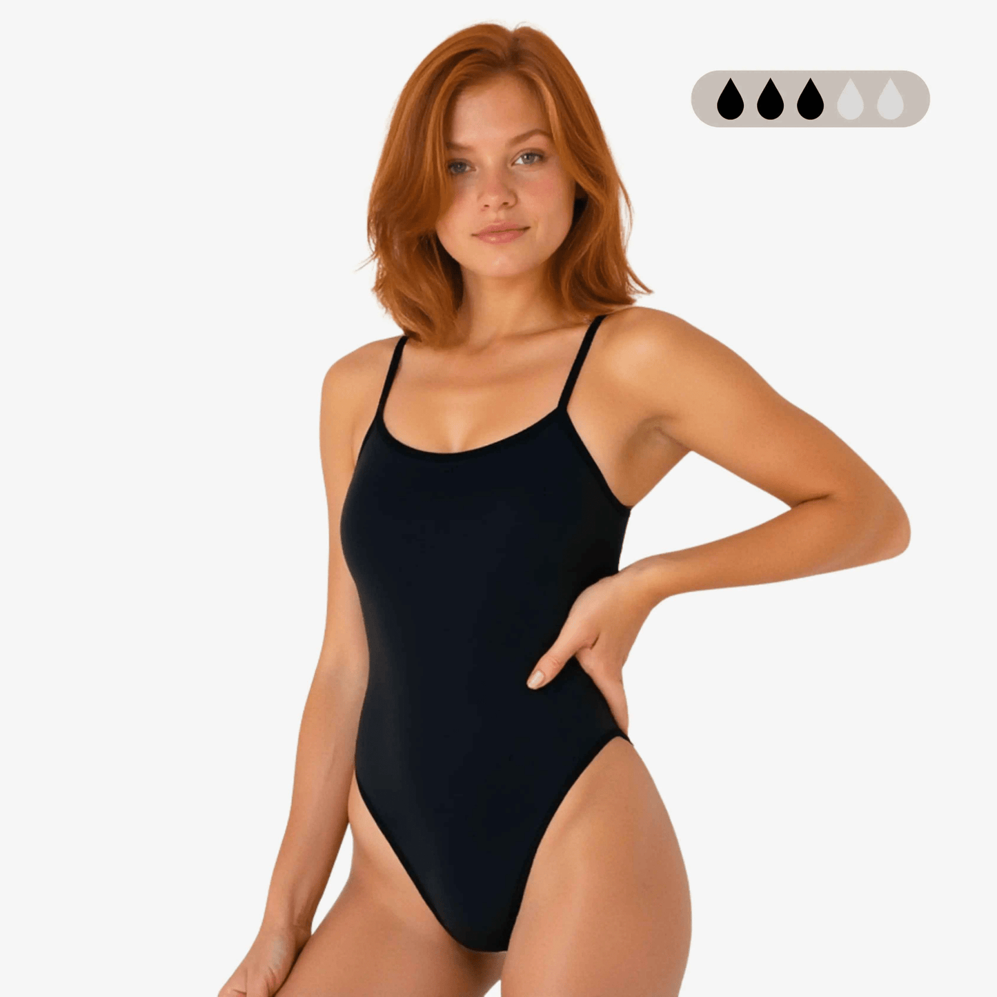 SecureFlo Onyx X - Back Period Training Swimsuit by Norca - Norca Athletic Swimwear | Norca Natation Inc.