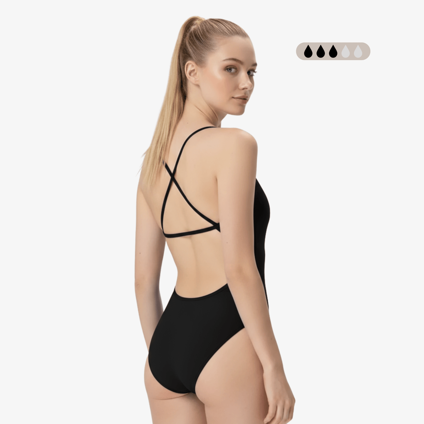 SecureFlo Onyx X - Back Period Training Swimsuit by Norca - Norca Athletic Swimwear | Norca Natation Inc.