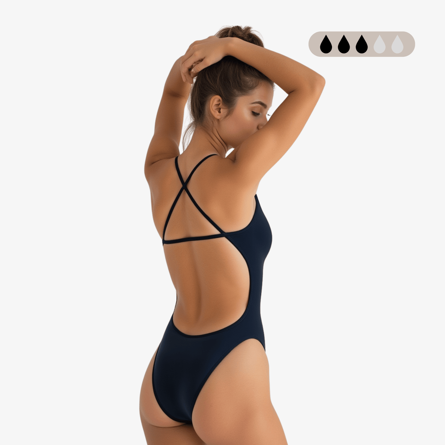 SecureFlo Onyx X - Back Period Training Swimsuit by Norca - Norca Athletic Swimwear | Norca Natation Inc.